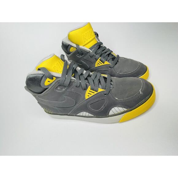Men\'s Nike Shoes Auto Trainer Neutral Grey Vibrant Yellow Sneakers Size 9 main image 5